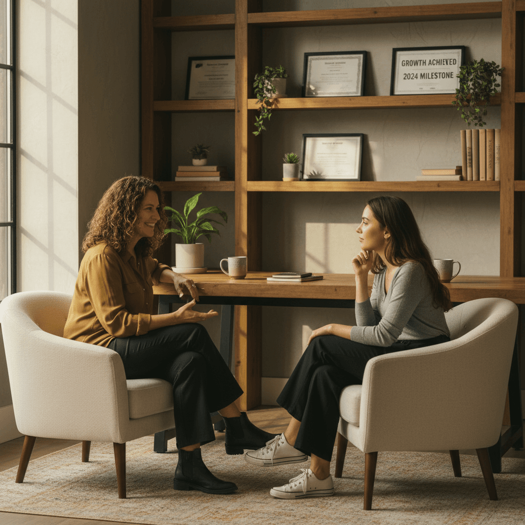 One-on-one behavioral coaching and accountability session