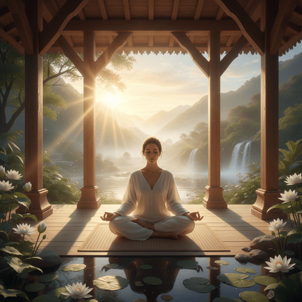 Person practicing emotional awareness through mindfulness